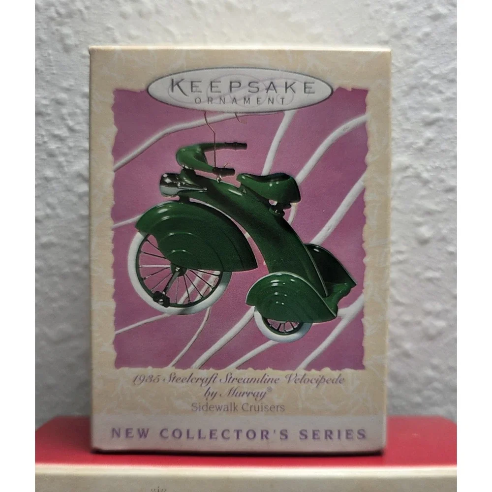 Hallmark Keepsake Ornaments 1990s Car/Truck/Bike Lot of 4 EX+ Condition